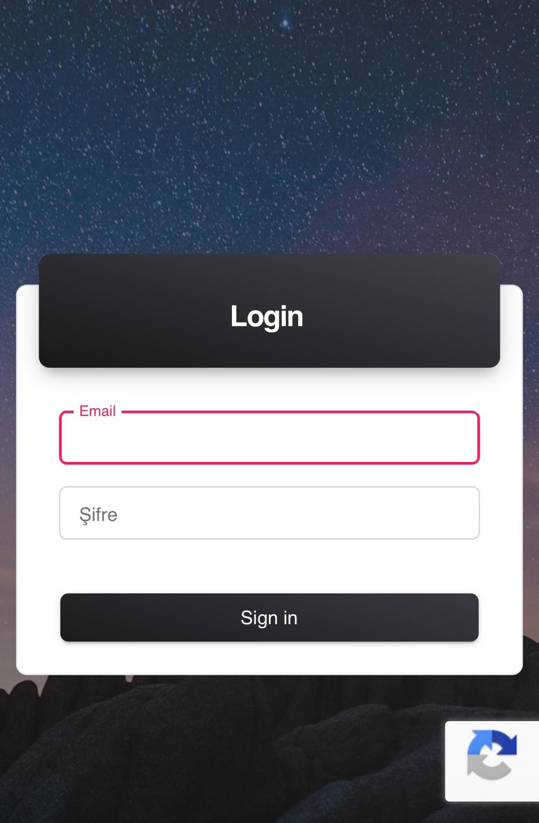 Secure login system